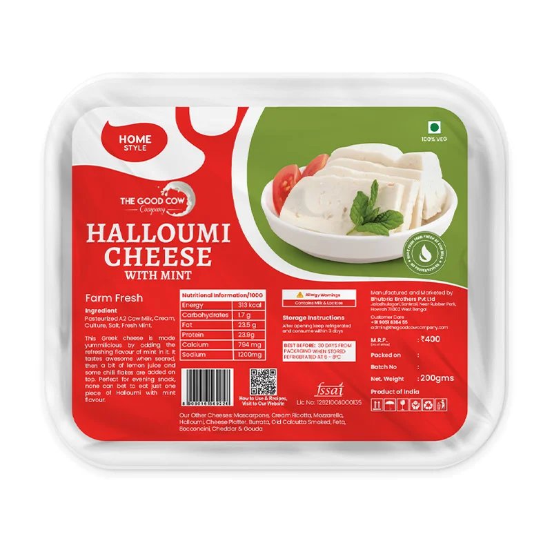 HALLOUMI CHEESE WITH MINT 200G